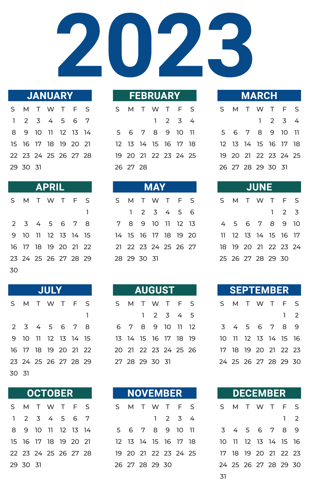 2023 Calendar